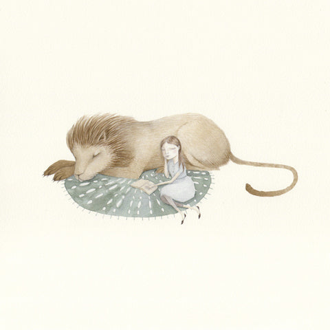 Oh My Cavalier: Print - dreaming lion