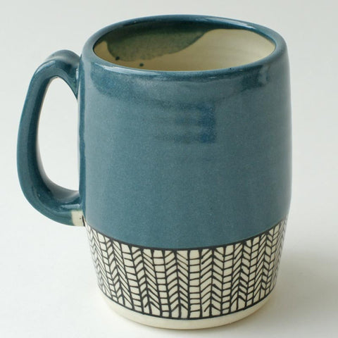 Laura Cooke Ceramics: Mug - pisgah mug teal