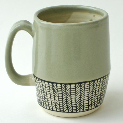 Laura Cooke Ceramics: Mug - pisgah mug green