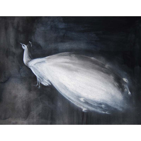 Mai Autumn: Print - white peacock 2