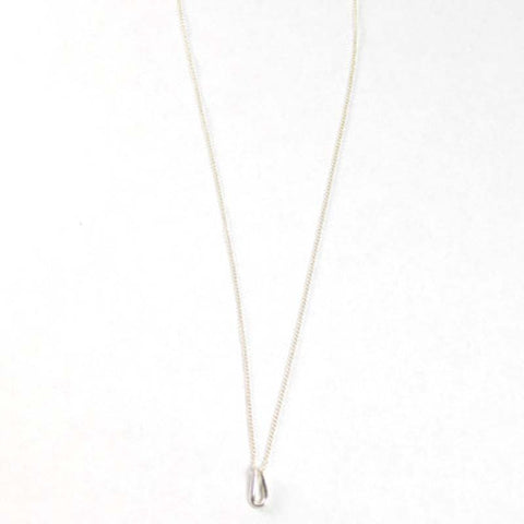 Machete: Necklace - droplet sterling silver