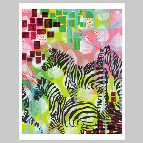 Jessica Swift: Print - mind reading zebras