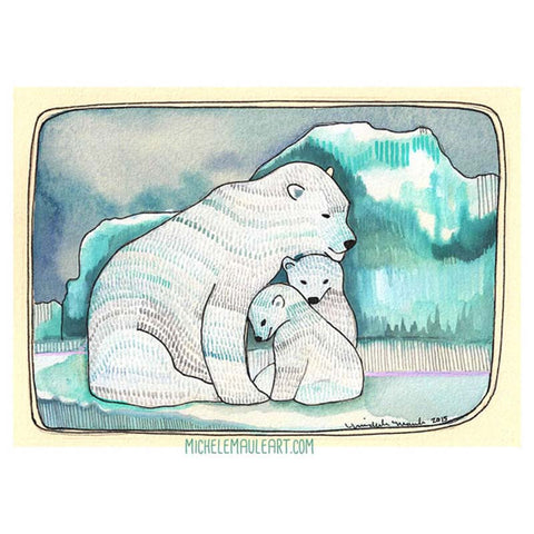 Michele Maule: Print - polar bears