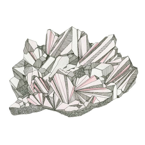 Mishka Marie: Print - crystal study: rose quartz