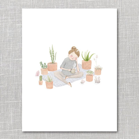 Oh My Cavalier: Print - HOUSEPLANTS, CRYSTALS & TEA