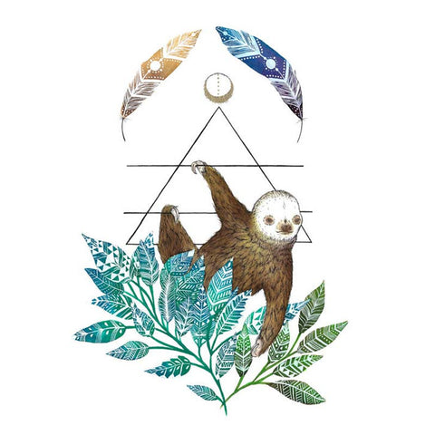 Marika Paz: Print - spirit animal: the sloth