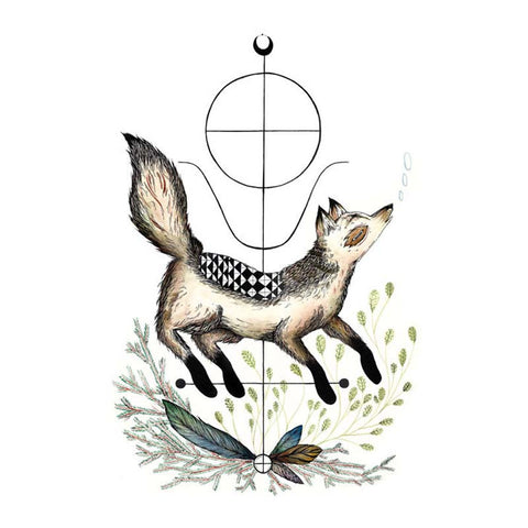 Marika Paz: Print - spirit animal: the wolf