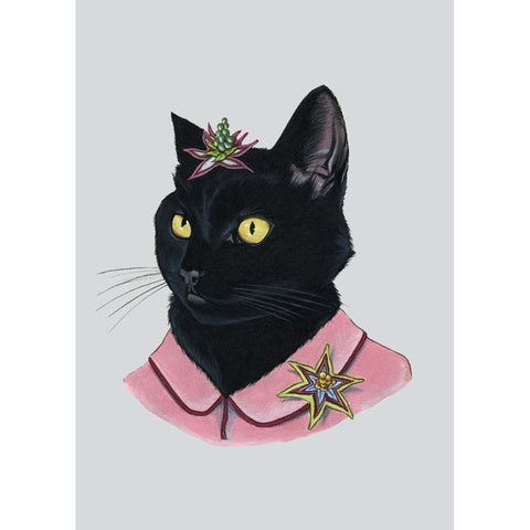 Berkley Illustration: Print - black cat lady