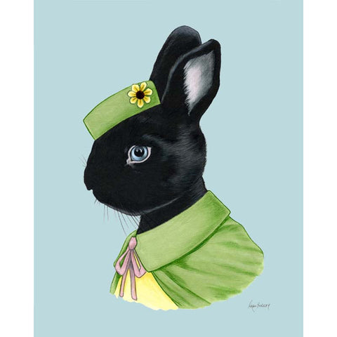 Berkley Illustration: Print - black rabbit