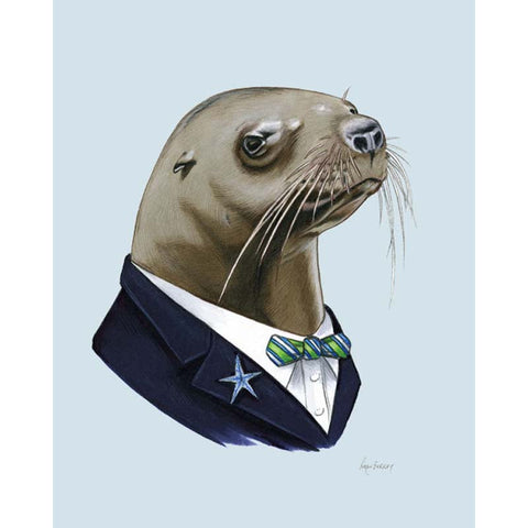 Berkley Illustration: Print - sea lion gentleman