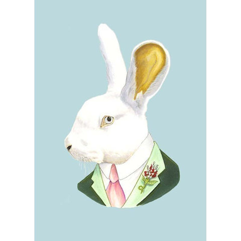 Berkley Illustration: Print - white rabbit