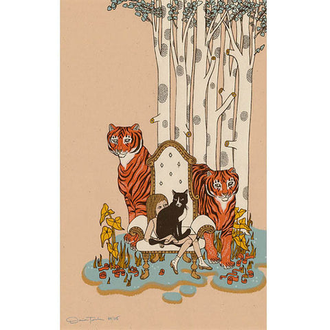 Animal Sleep Stories: Print - 2 tigers