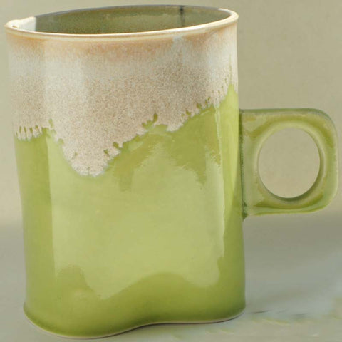 Wilcoxson Brooklyn Ceramics: Mug - lime/ivory