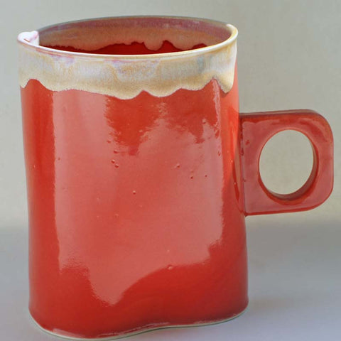 Wilcoxson Brooklyn Ceramics: Mug - red/ivory