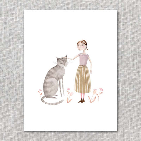 Oh My Cavalier: Print - large cat friend