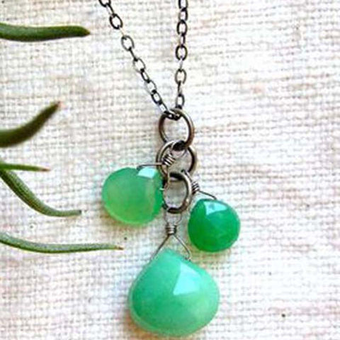 Tasi Designs: Necklace - julia chrysoprase