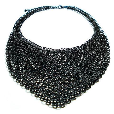 Studiohx3: Necklace - Chainmail Black