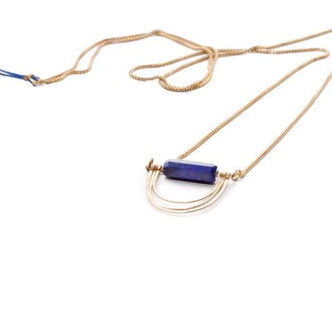 Lumafina: Necklace - triple lapis loops