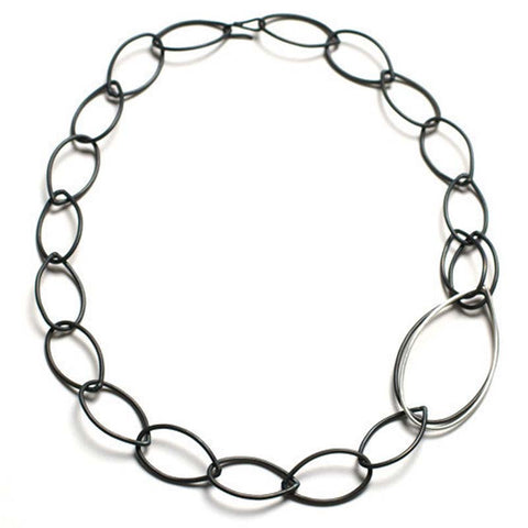 Megan Auman: Necklace - amelia steel & silver