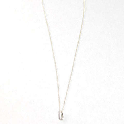 Machete: Necklace - droplet sterling silver