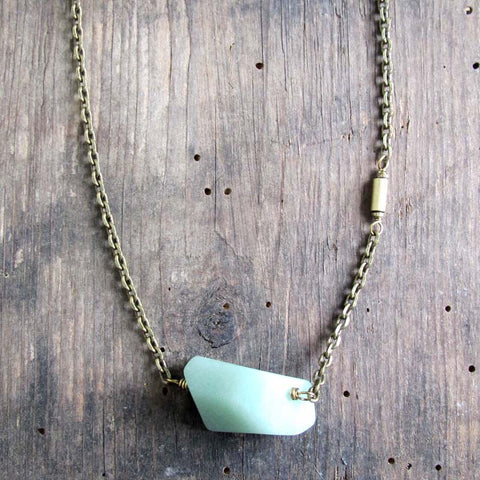 Stowaway Jewelry: Necklace - tiva adventurine